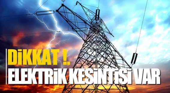 Menemen ve Birçok İlçe’de Elektrik Kesintisi