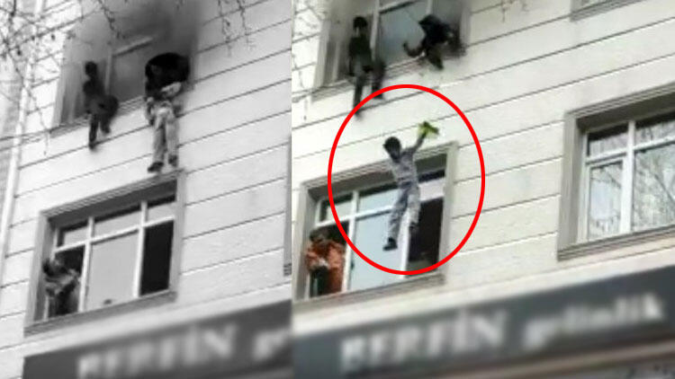 Esenler’de can pazarı! Çocuklar battaniyeye atılarak kurtarıldı