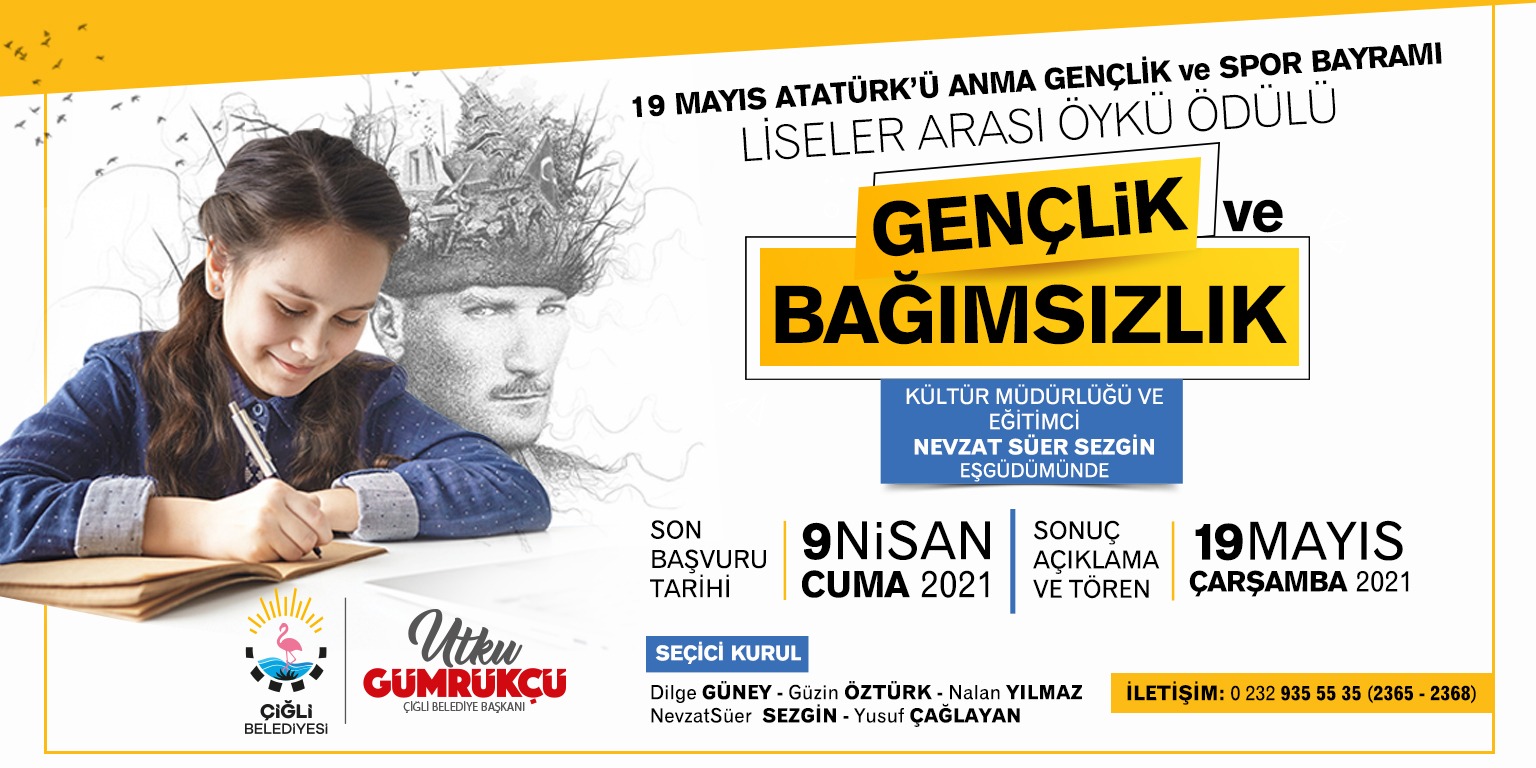 Çiğli’de Liseler Arası Öykü Ödülü için Başvurular Başladı