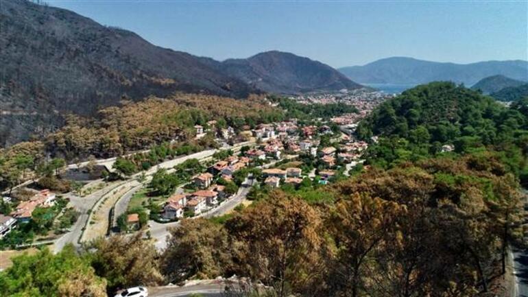 Turizm cennetini görenler büyük üzüntü yaşıyor... Tamamen kül oldu 1 Son dakika: Marmaristeki orman yangını sonrası yürek yakan görüntüler Tamamen kül oldu