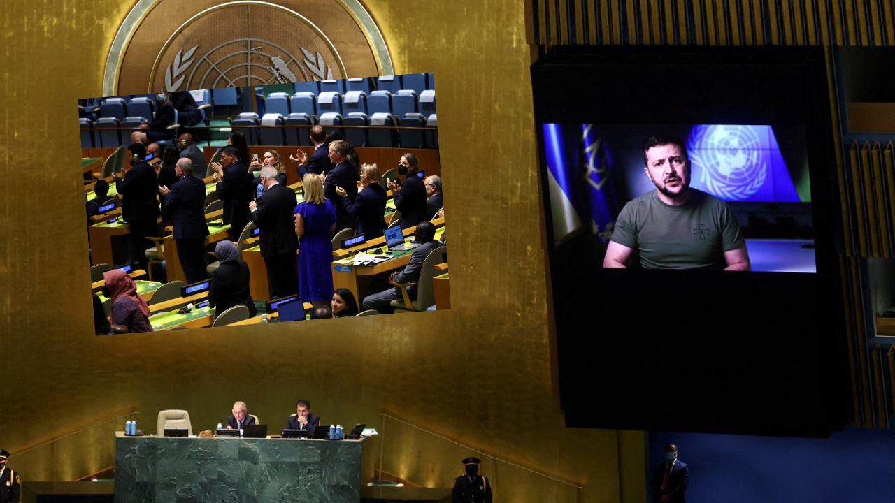 Zelenskiy’den ‘Rusya’ talebi! BM üyeleri ayakta alkışladı